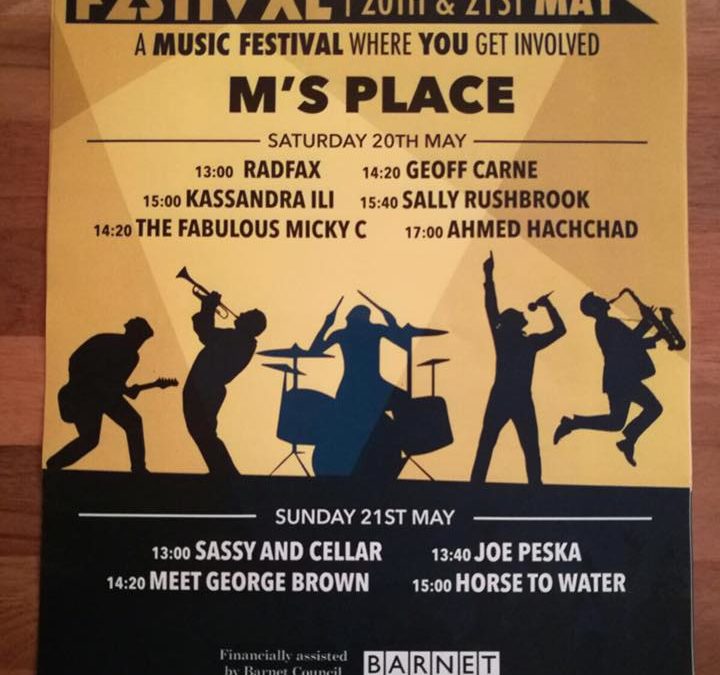North Finchley Festival presents Meet George Brown @ M’s Place, 21st May 2017